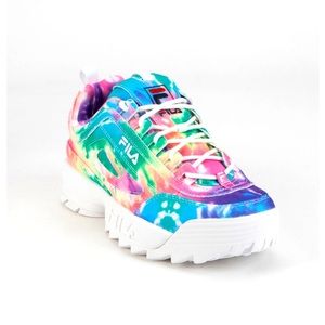 FILA Disruptor II Womens Tie Dye Shoes 👟